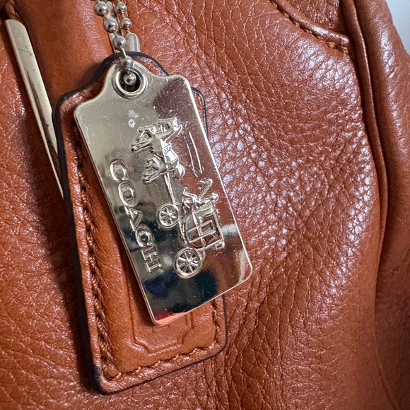 Coach Brown Leather Tote Bag - Picture 9 of 11